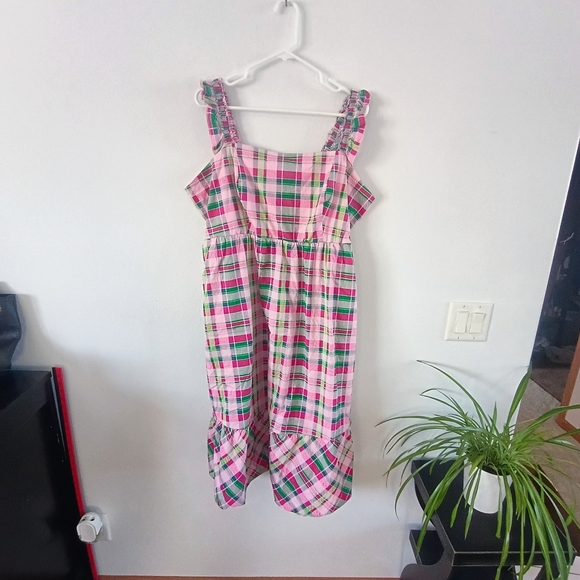 torrid Dresses & Skirts - Torrid Women’s 2X Pink Plaid Smocked Summer Sundress Cottagecore Plus